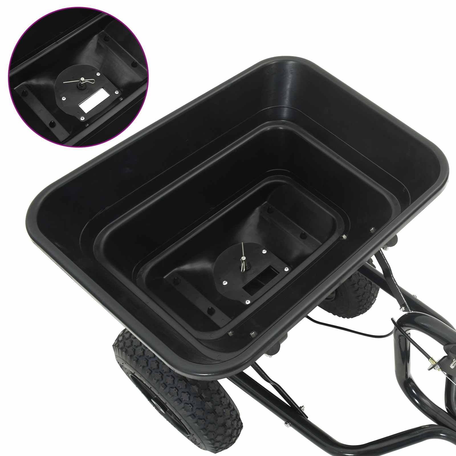 Διασκορπιστής Μαύρο 53 x 108 x 74 εκ PVC και Ατσάλι - Pakobazaar