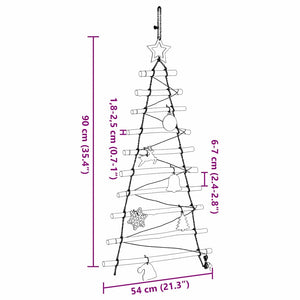 Χριστουγεννιάτικο Δέντρο με 30 LED Φυσικό 90 cm ξύλο φράξου - Pakobazaar
