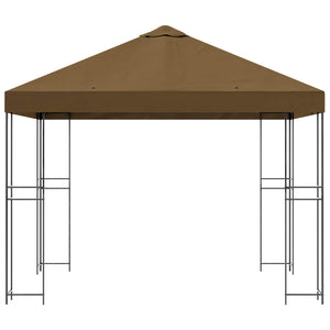 Κιόσκι 3 x 3 m Taupe Πολυεστέρας και Χάλυβας 190 gsm - Pakobazaar