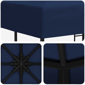 Κιόσκι 3 x 3 m Μπλε Πολυεστέρας και Χάλυβας 190 gsm - Pakobazaar