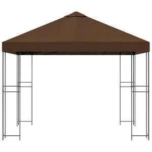Κιόσκι 3 x 3 m Καφέ Πολυεστέρας και Χάλυβας 190 gsm - Pakobazaar