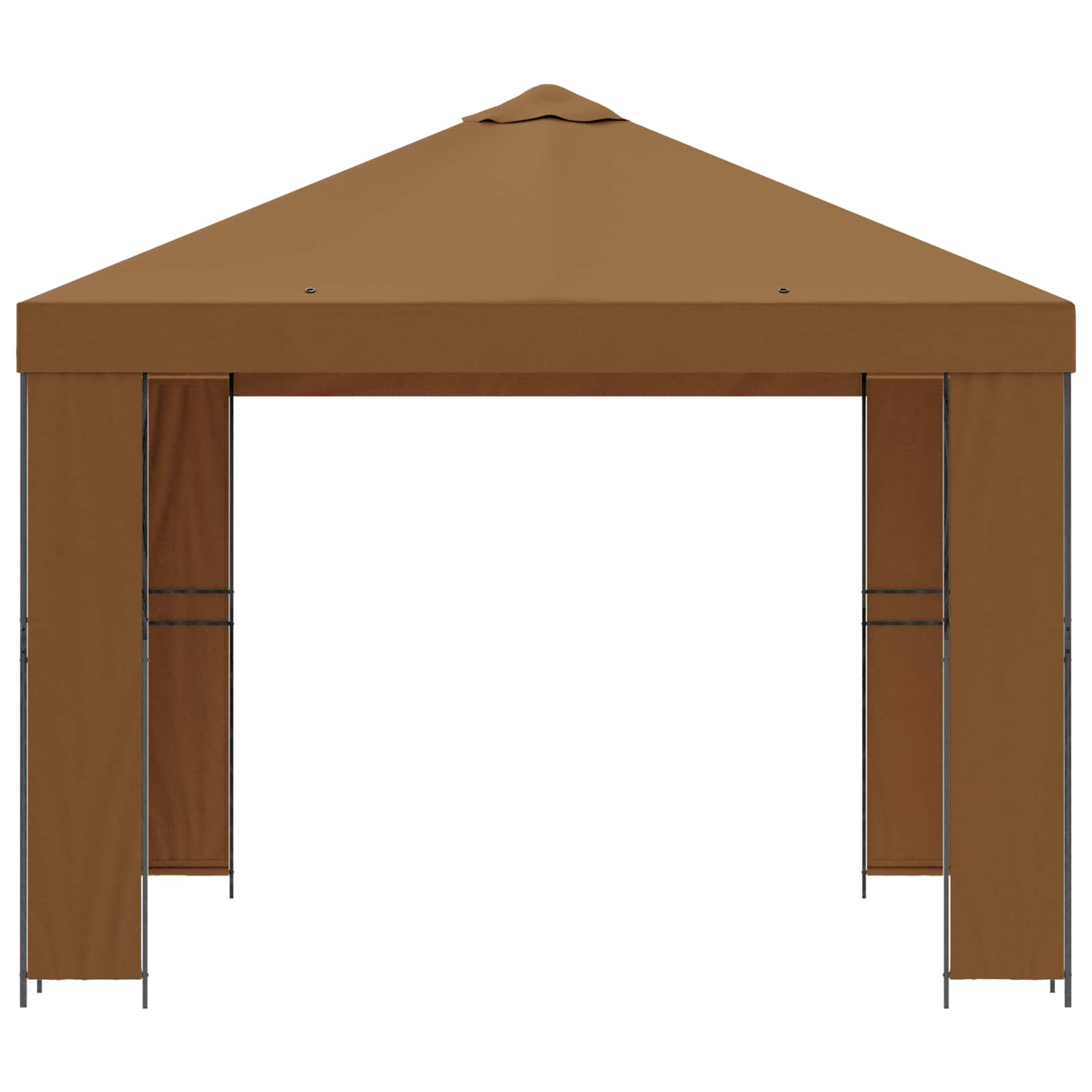 Κιόσκι 3 x 3 m Μπεζ Πολυεστέρας και Χάλυβας 190 - Pakobazaar
