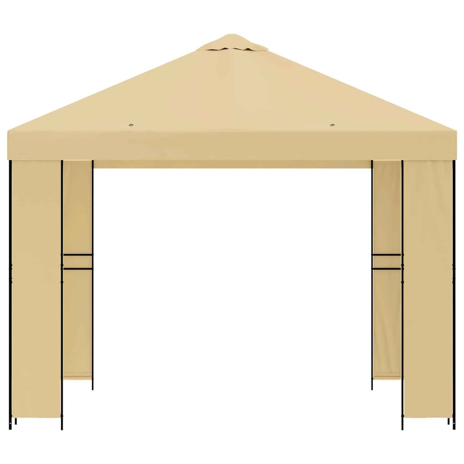 Κιόσκι 3 x 3 m Κρεμ Πολυεστέρας και Χάλυβας 190 - Pakobazaar