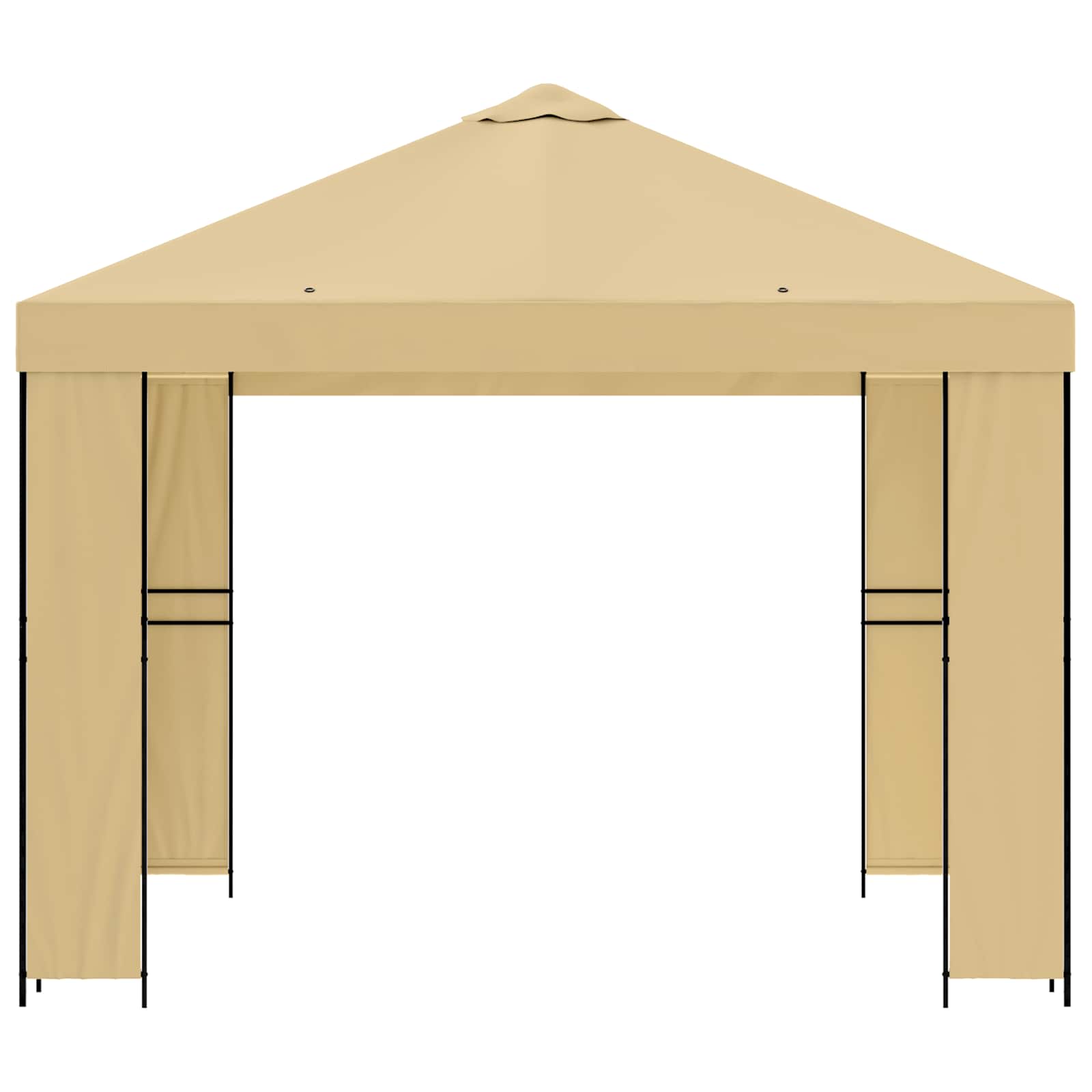 Κιόσκι 3 x 3 m Κρεμ Πολυεστέρας και Χάλυβας 190 - Pakobazaar