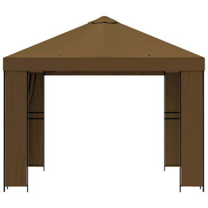 Κιόσκι 3 x 3 m Taupe Πολυεστέρας και Χάλυβας 190 - Pakobazaar