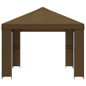 Κιόσκι 4 x 3 μ Taupe Πολυεστέρας και Χάλυβας 190 - Pakobazaar