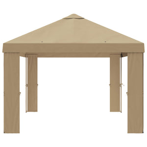 Κάλυμμα Γκαζebo 6 x 3 m Μπεζ Πολυεστέρας 190 gsm - Pakobazaar