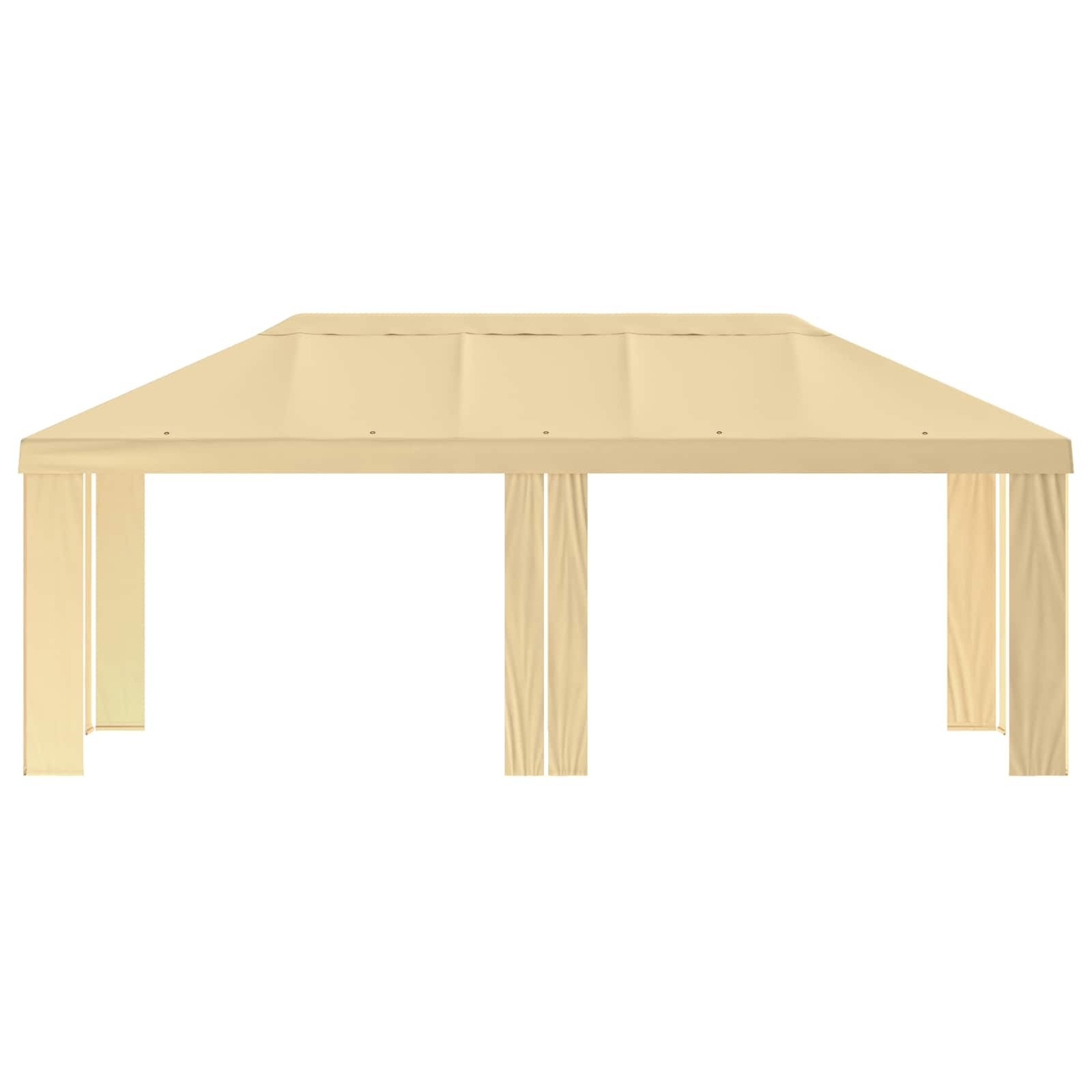 Κάλυμμα Γκαζebo 6 x 3 m Κρεμ Πολυεστέρας 190 gsm
