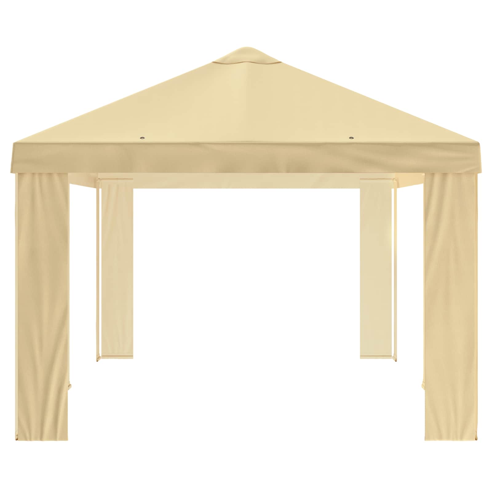 Κάλυμμα Γκαζebo 6 x 3 m Κρεμ Πολυεστέρας 190 gsm
