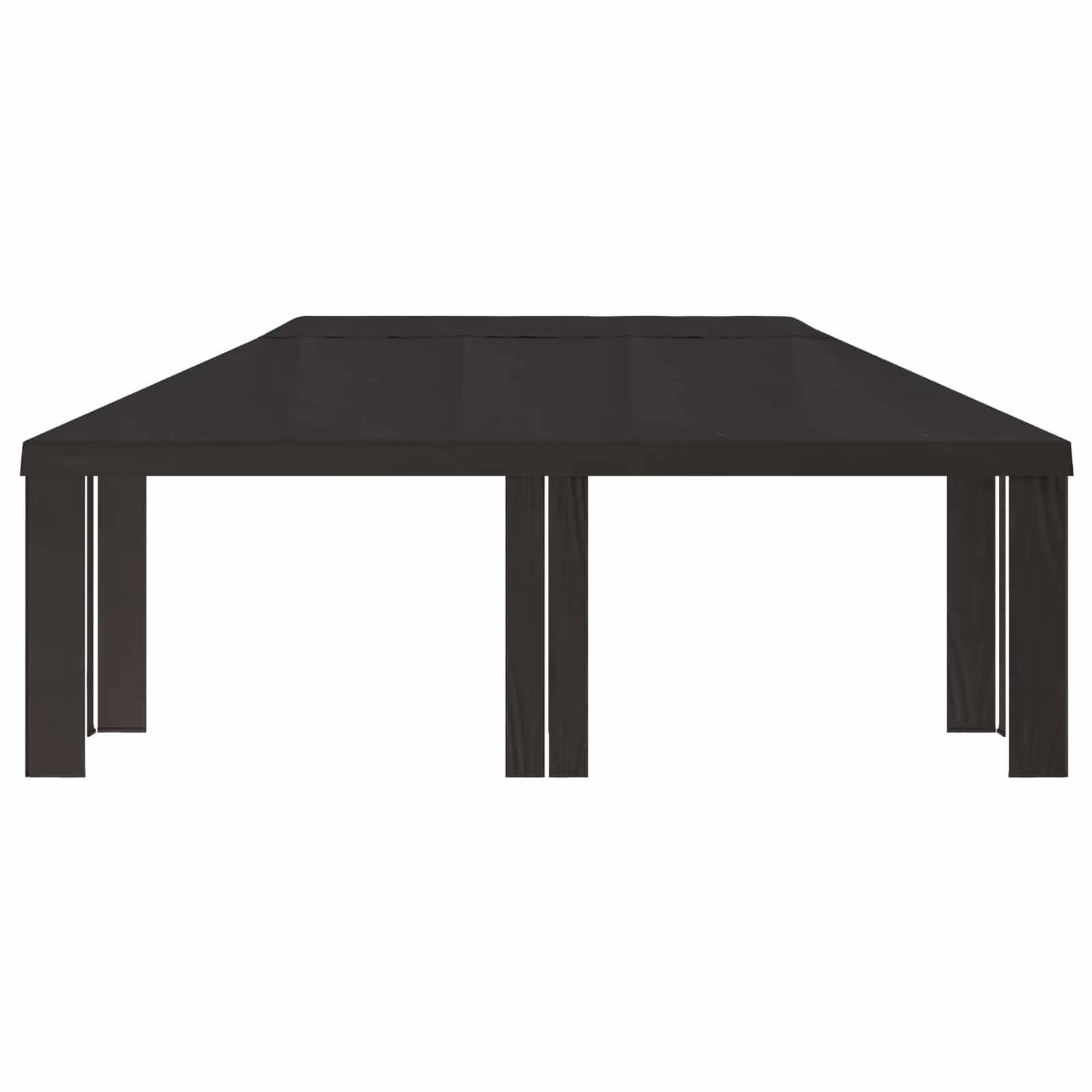 Κάλυμμα Γκαζebo 6 x 3 m Ανθρακί Πολυεστέρας 190 gsm