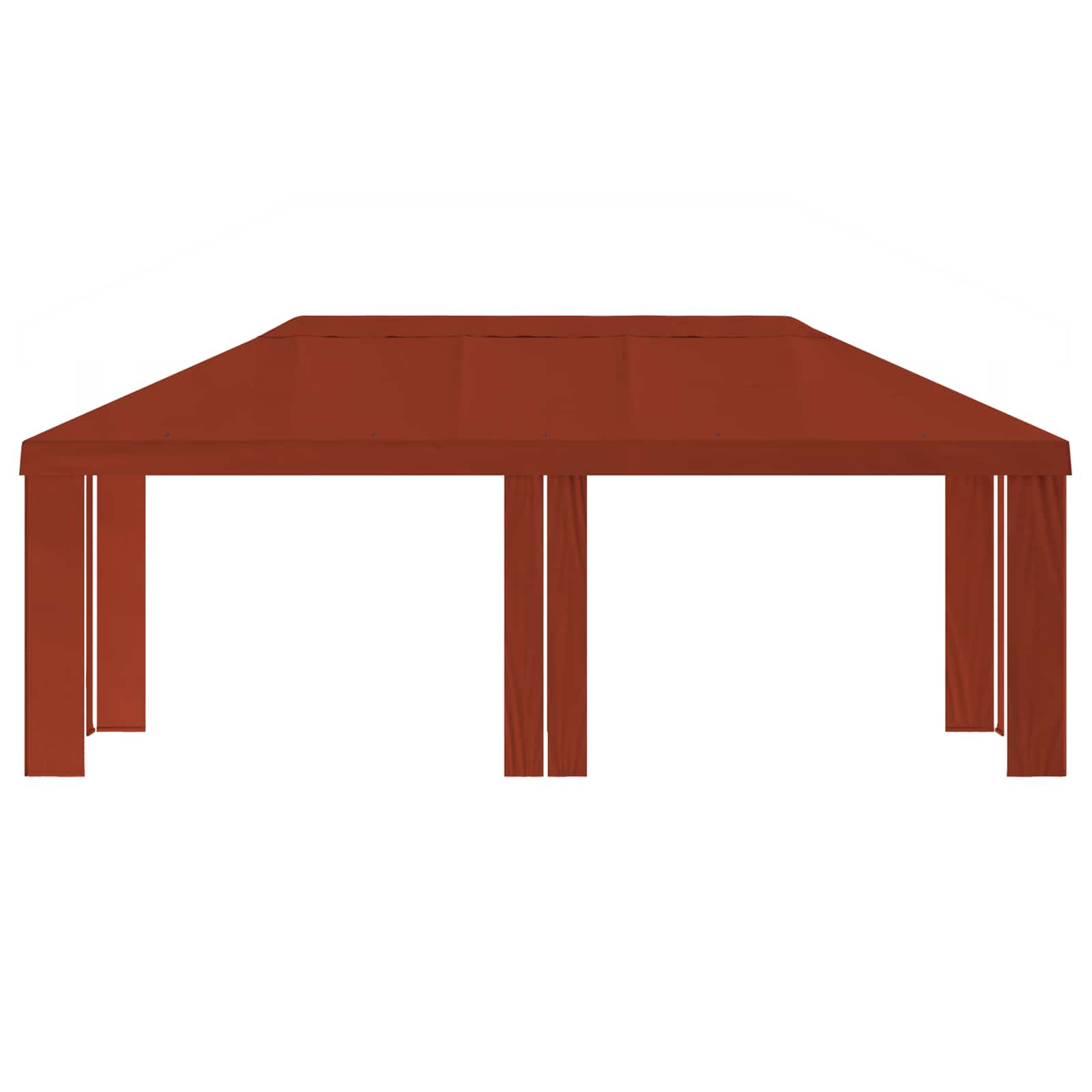Κάλυμμα Γκαζebo 6 x 3 m Τερακότα Πολυεστέρας 190 gsm