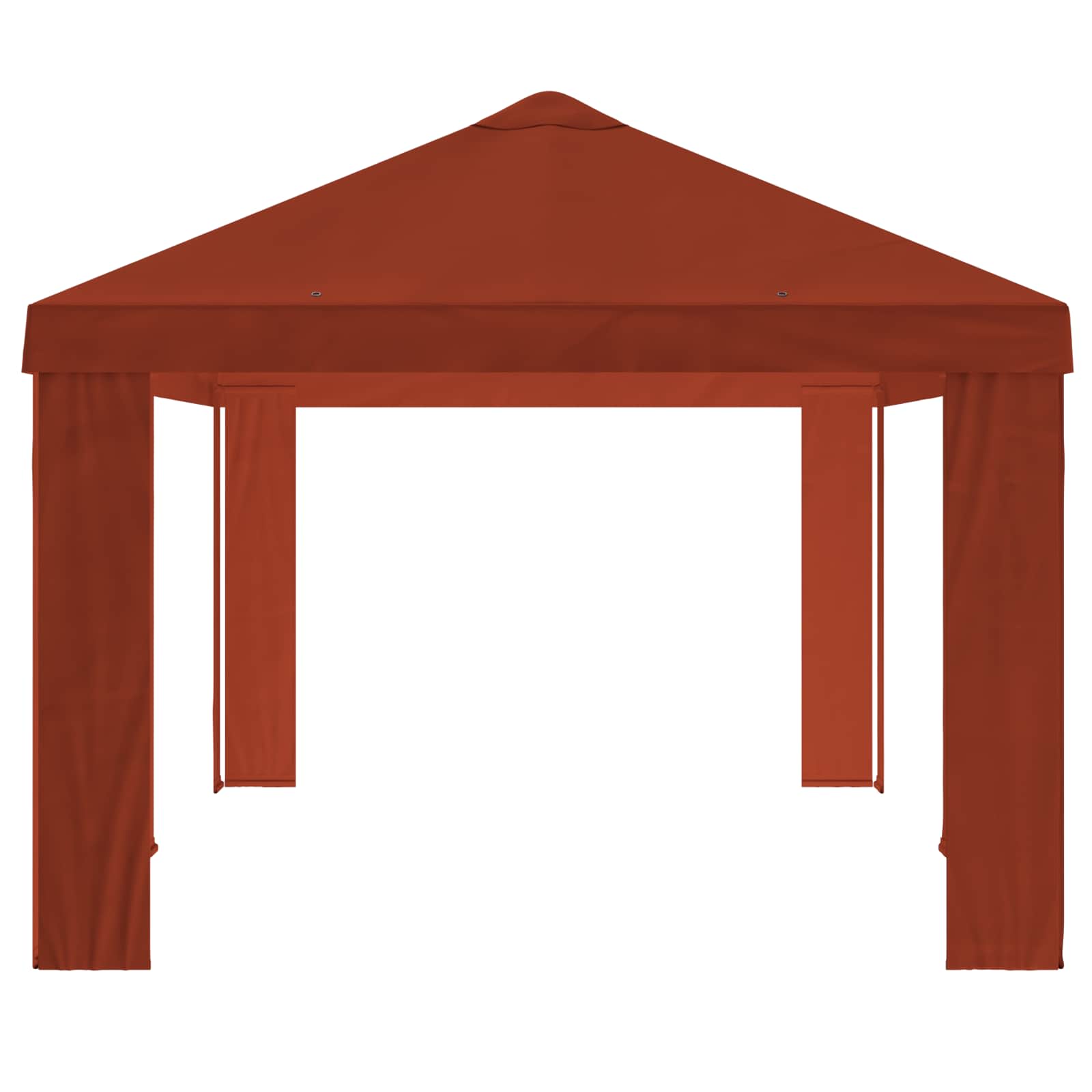 Κάλυμμα Γκαζebo 6 x 3 m Τερακότα Πολυεστέρας 190 gsm