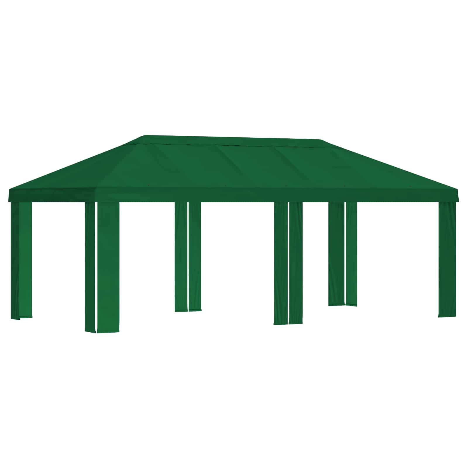 Κάλυμμα Γκαζebo 6 x 3 m Πράσινο Πολυεστέρας 190 gsm