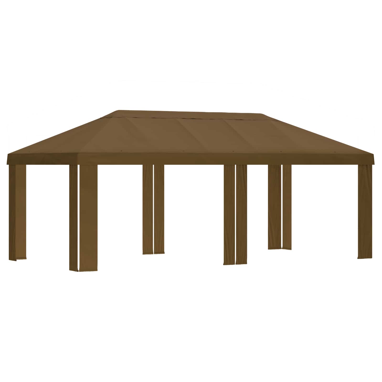 Κάλυμμα Γκαζebo 6 x 3 m Taupe Πολυεστέρας 190 gsm