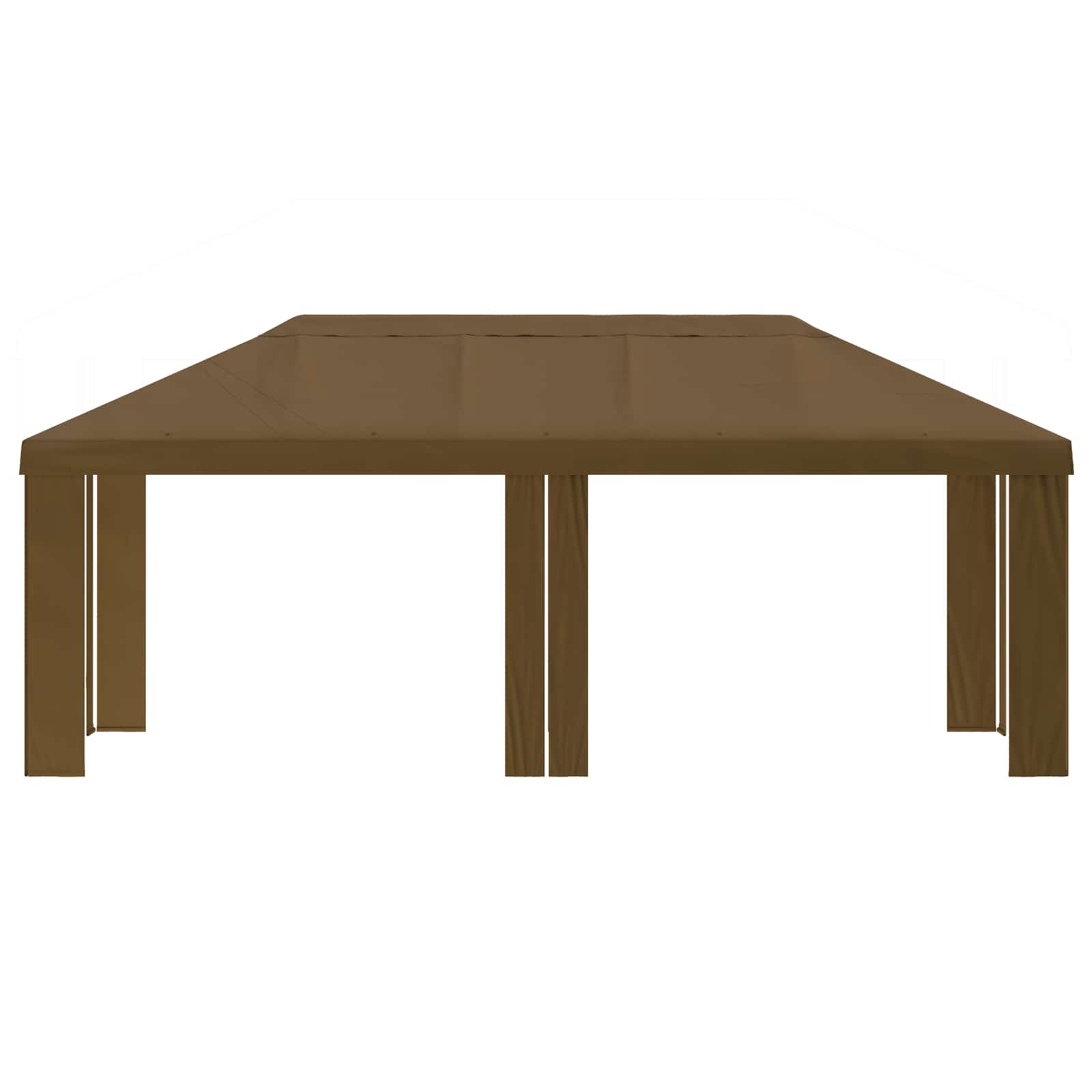 Κάλυμμα Γκαζebo 6 x 3 m Taupe Πολυεστέρας 190 gsm