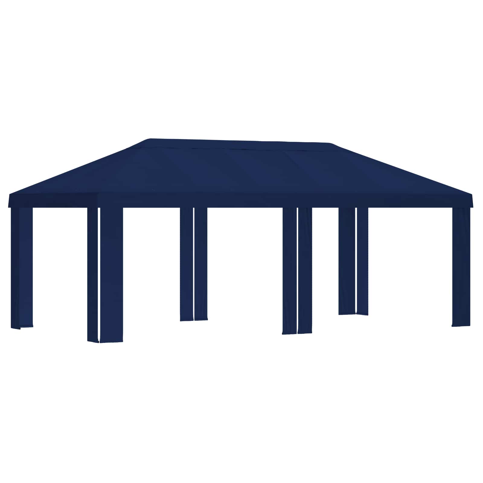 Κάλυμμα Γκαζebo 6 x 3 m Μπλε Πολυεστέρας 190 gsm