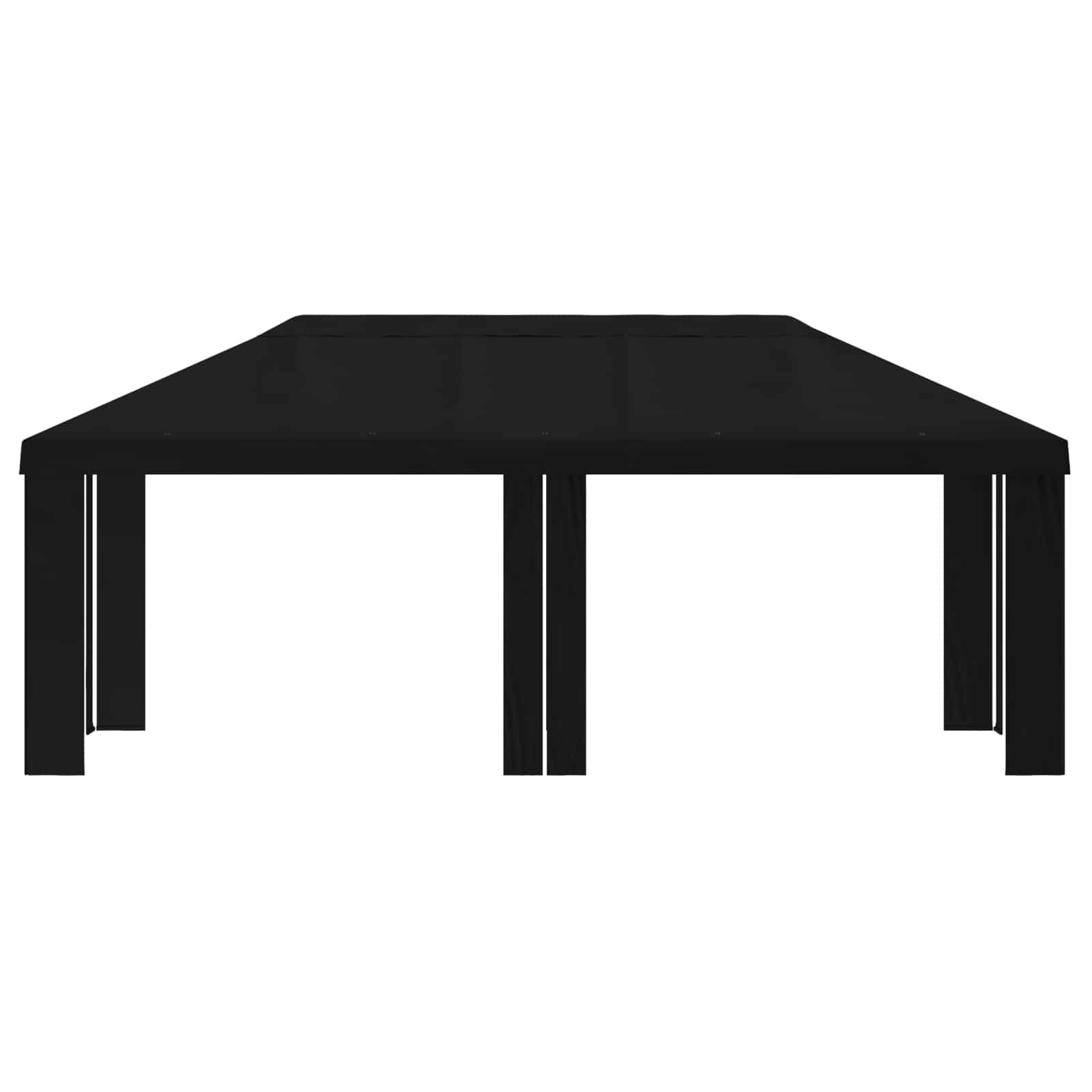 Κάλυμμα Γκαζebo 6 x 3 m Μαύρο Πολυεστέρας 190 gsm