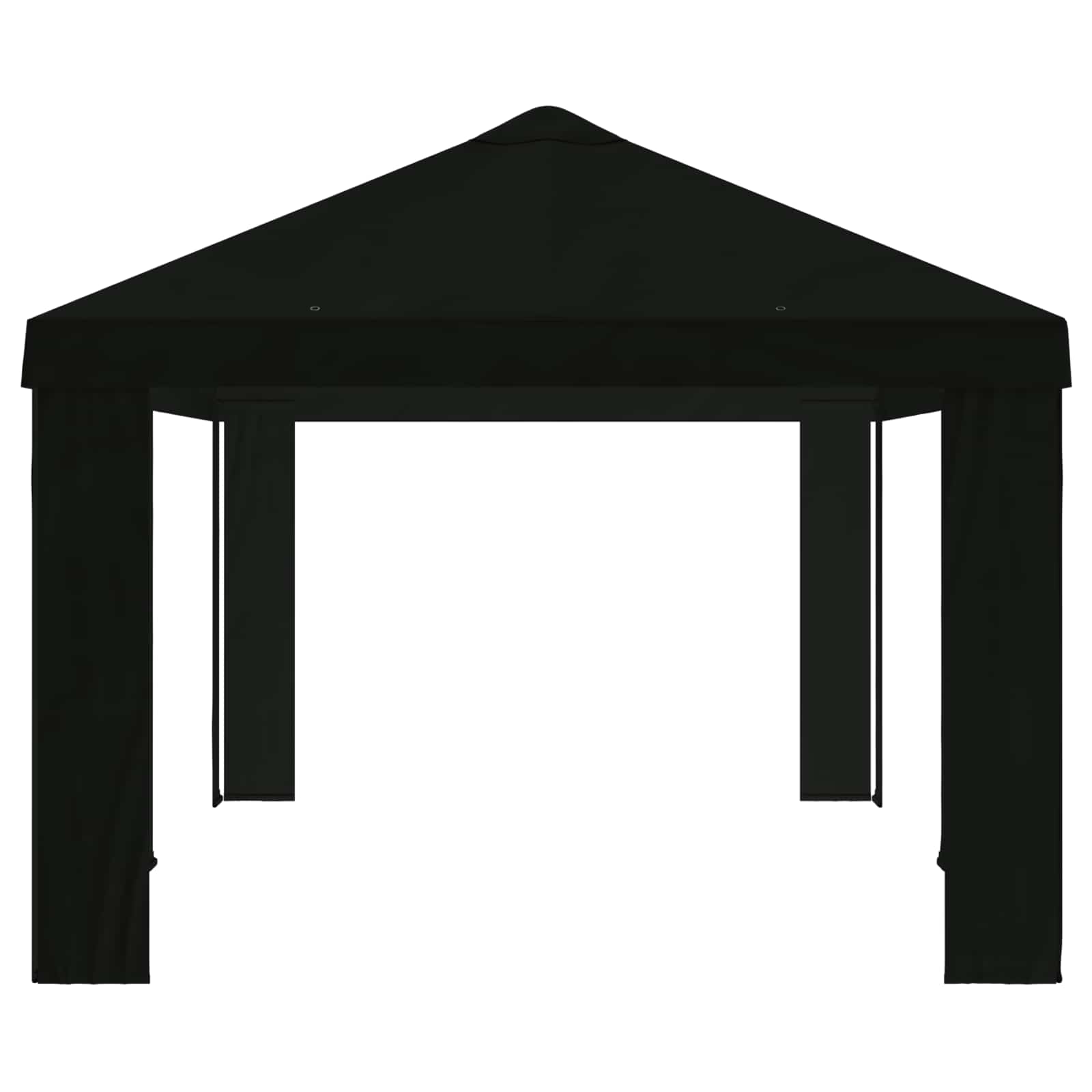 Κάλυμμα Γκαζebo 6 x 3 m Μαύρο Πολυεστέρας 190 gsm