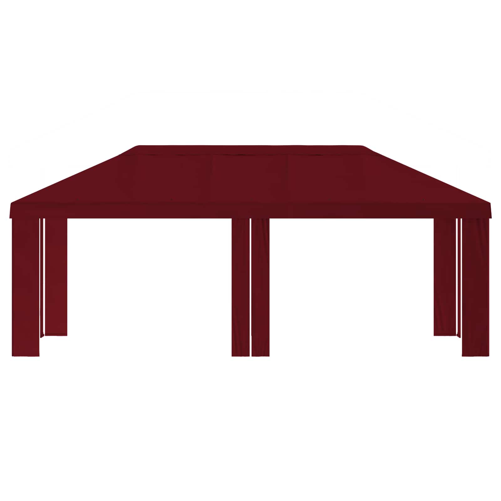 Κάλυμμα Γκαζebo 6 x 3 m Μπορντό Πολυεστέρας 190 gsm