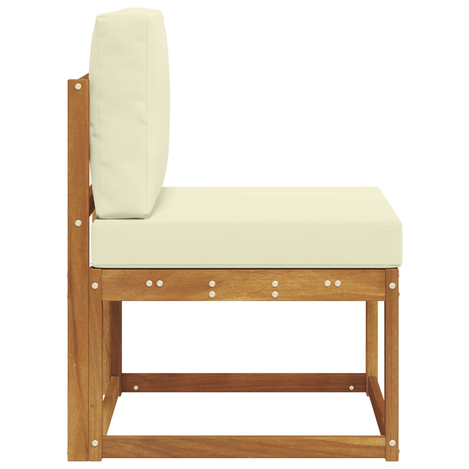 Μεσαίος καναπές εξωτερικού χώρου Στερεό Ξύλο Ακακίας Φυσικό - Pakobazaar