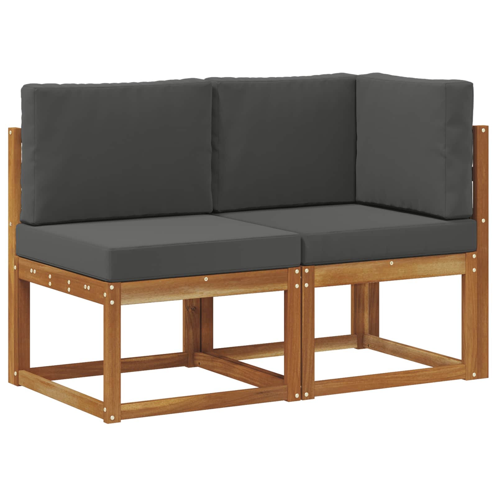 Εξωτερικός Μεσαίος και Γωνιακός Καναπές με μαξιλάρι 2 Τεμάχιο - Pakobazaar