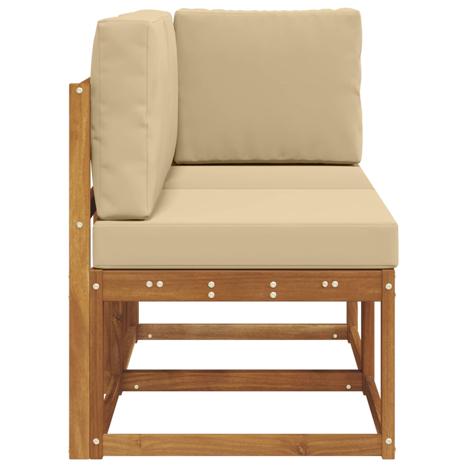 Εξωτερικός Μεσαίος και Γωνιακός Καναπές με μαξιλάρι 2 Τεμάχιο - Pakobazaar