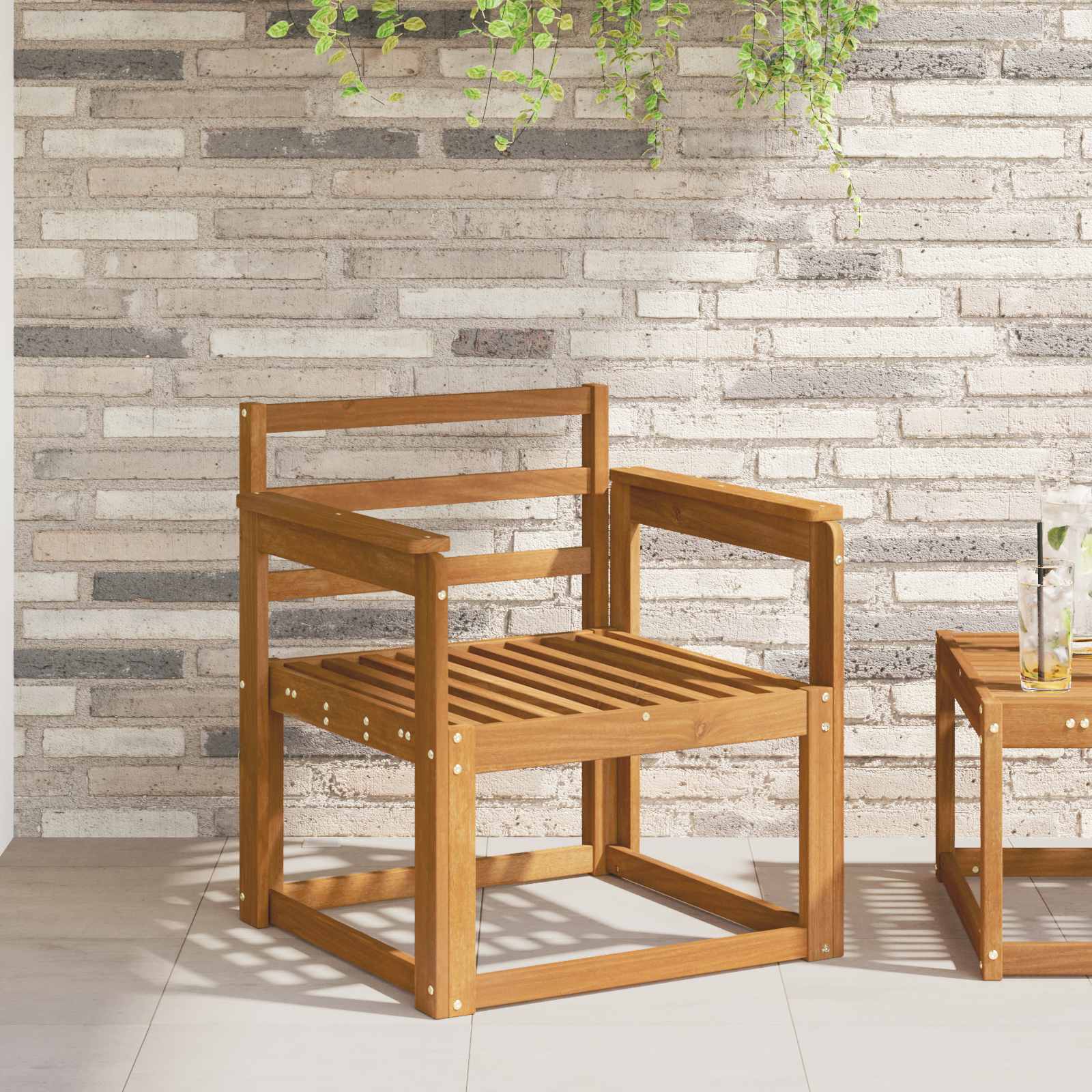 Υποβραχίονες 2 pcs Καφέ 59 x 6 x 61 εκ Επεξεργασμένο ξύλο