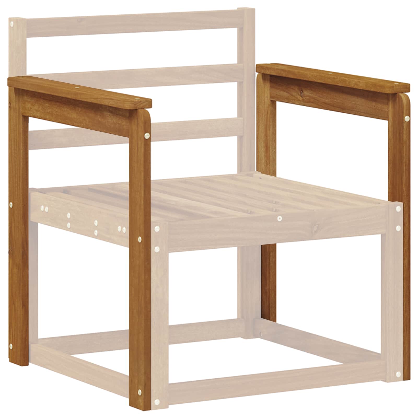 Υποβραχίονες 2 pcs Καφέ 59 x 6 x 61 εκ Επεξεργασμένο ξύλο
