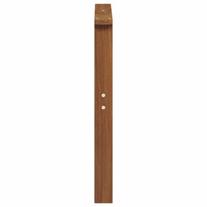 Κάθισμα 2 pcs Καφέ 60 x 6 x 61 εκ Επεξεργασμένο ξύλο - Pakobazaar