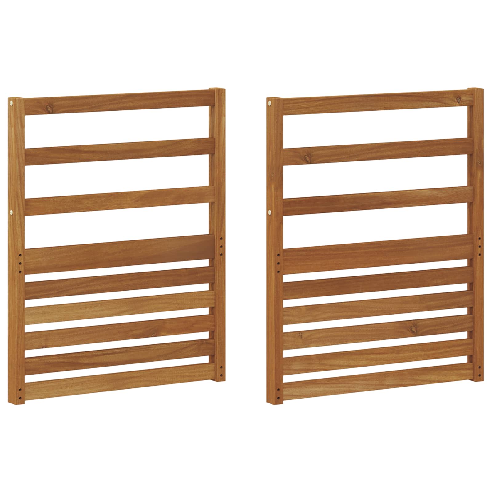 Υποβραχίονες 2 pcs Καφέ 59 x 4 x 73 εκ Επεξεργασμένο ξύλο