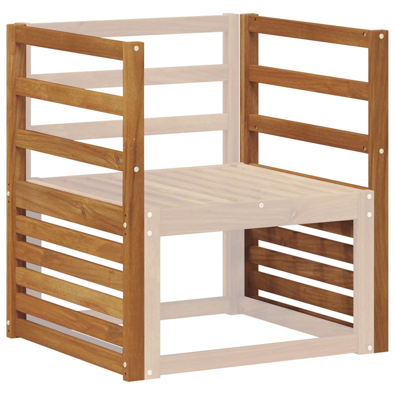 Υποβραχίονες 2 pcs Καφέ 59 x 4 x 73 εκ Επεξεργασμένο ξύλο