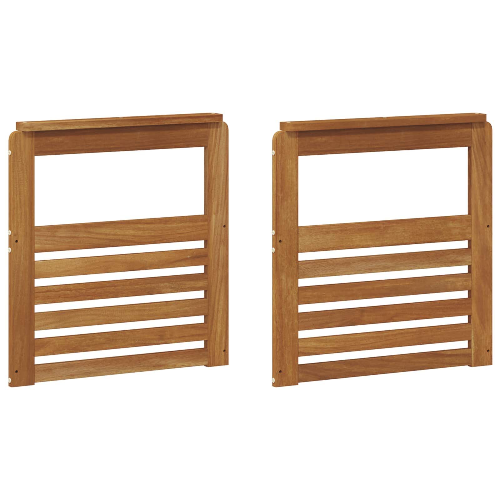 Υποβραχίονες 2 pcs Καφέ 59 x 6 x 61 εκ Επεξεργασμένο ξύλο