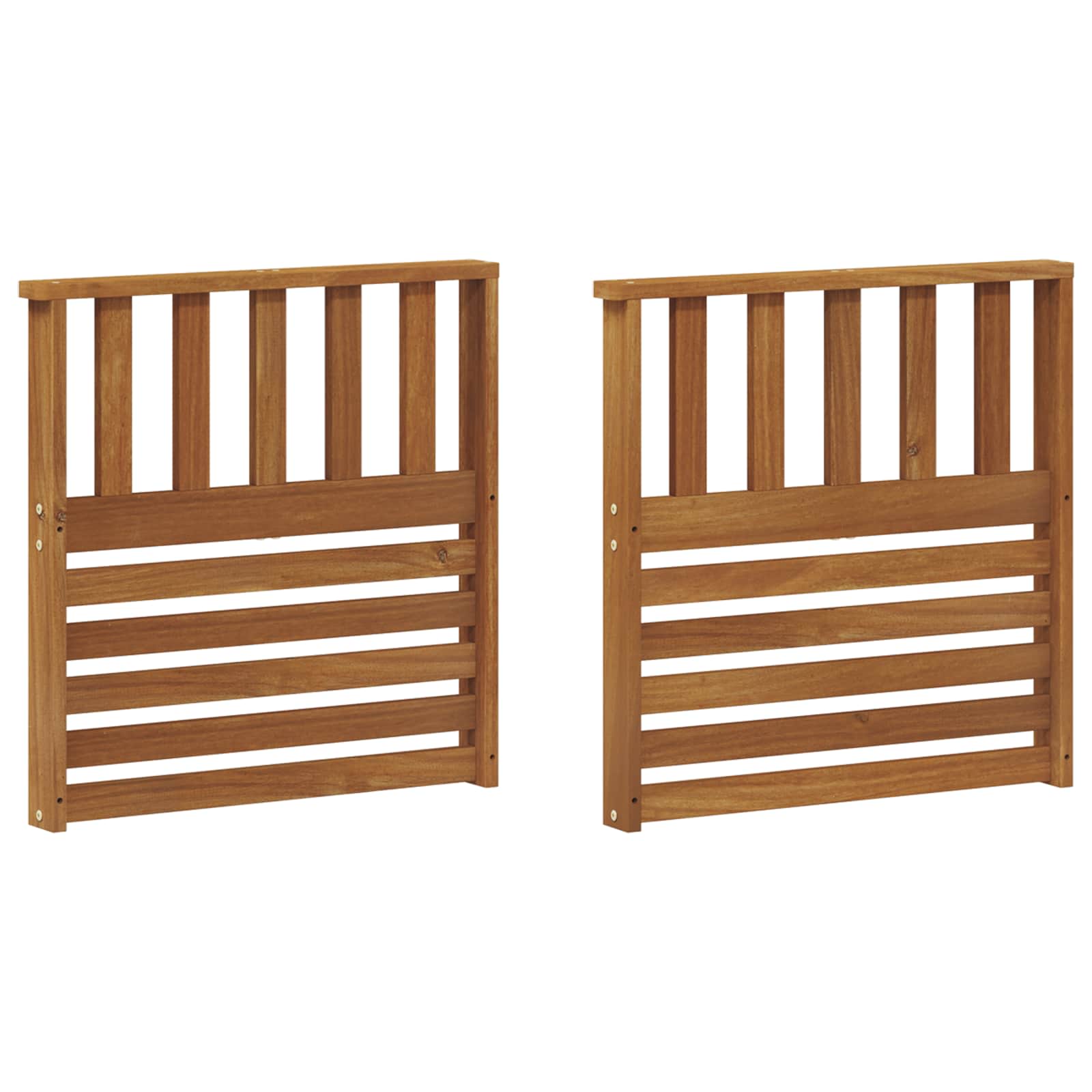 Μπάρες 2 pcs Καφέ 60 x 6 x 61 εκ Επεξεργασμένο ξύλο
