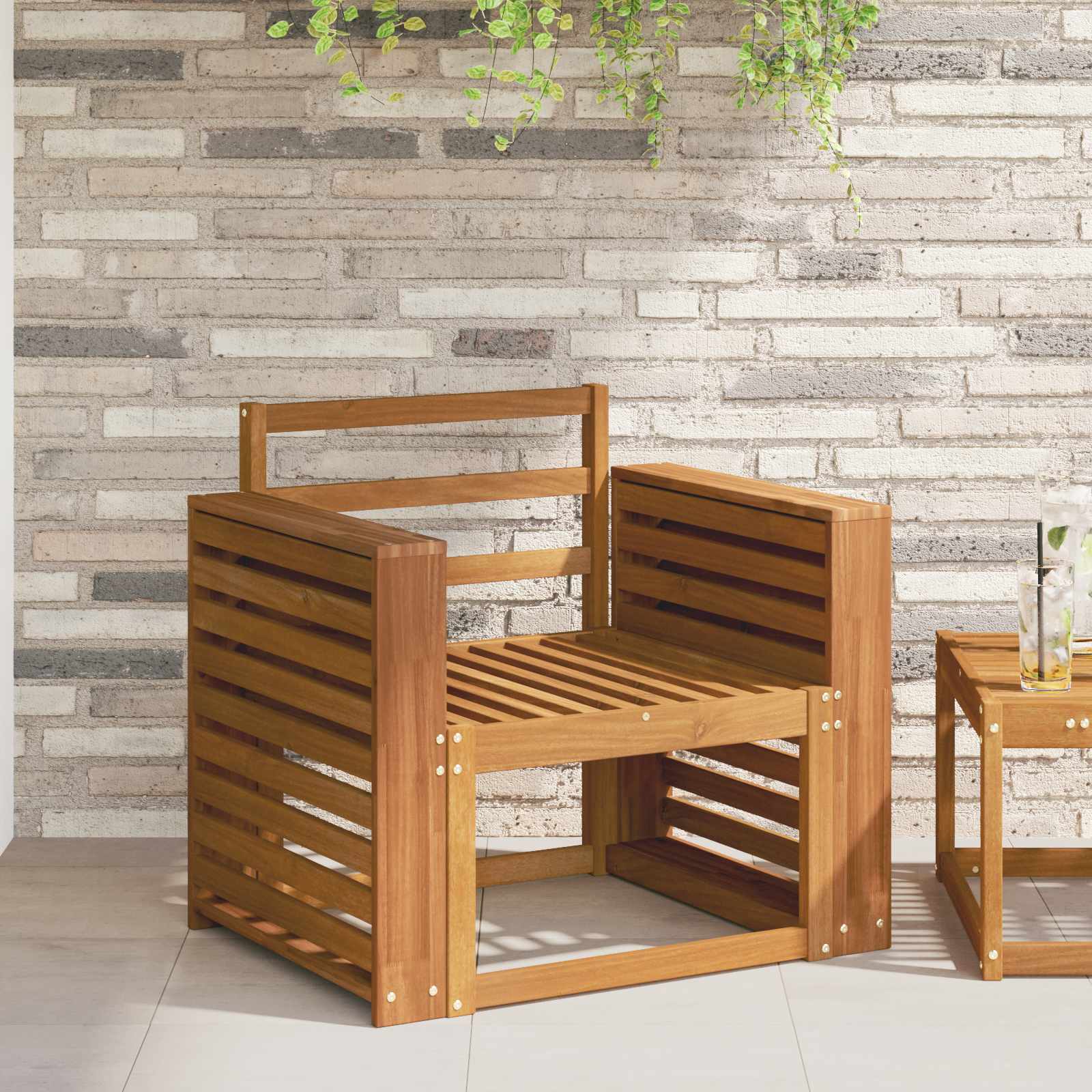 Μπάρες 2 pcs Καφέ 58.5 x 10 x 61 εκ. Επεξεργασμένο ξύλο