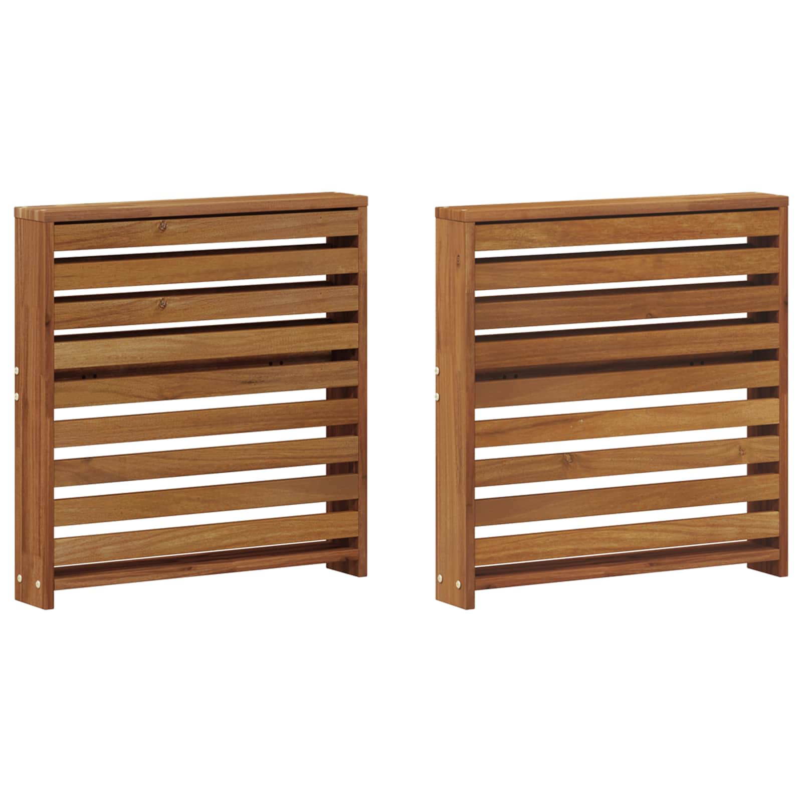 Μπάρες 2 pcs Καφέ 58.5 x 10 x 61 εκ. Επεξεργασμένο ξύλο