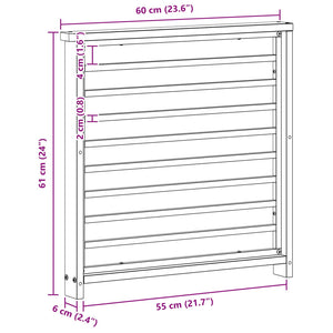 Κάθισμα 2 pcs Φυσικό 60 x 6 x 61 εκ Στερεό Ξύλο Ακακίας - Pakobazaar