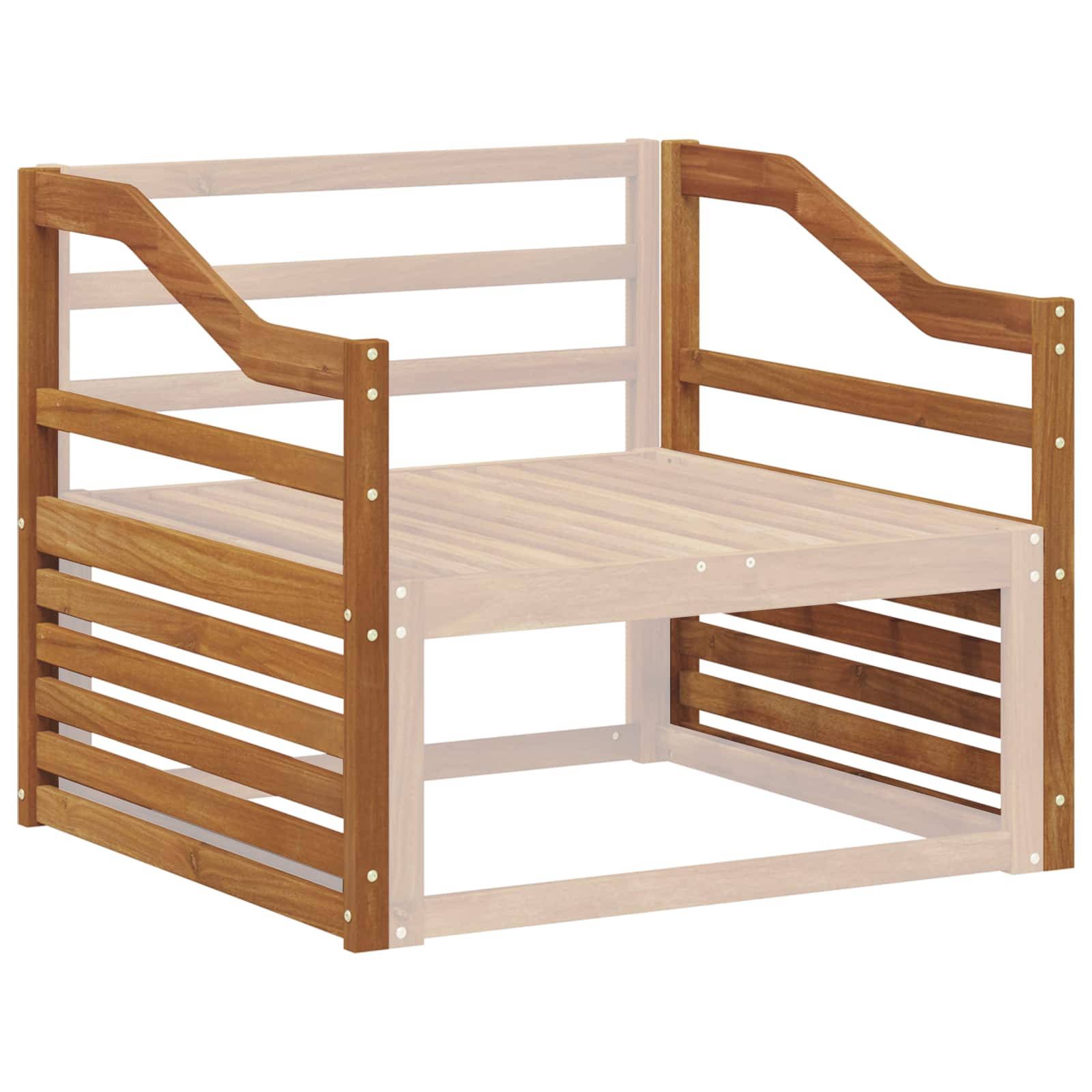 Ανακλινόμενα στηρίγματα 2 pcs Καφέ 79 x 4 x 73 εκ