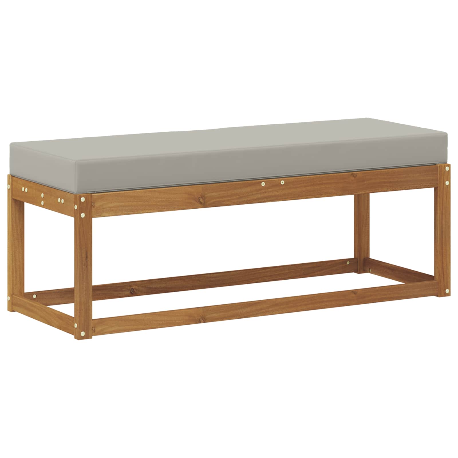 Πάγκος Σκαμπό Φυσικό και Ανοιχτό Γκρι 115 x 43 x 37 εκ - Pakobazaar