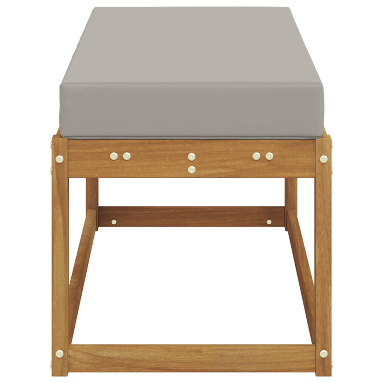 Πάγκος Σκαμπό Φυσικό και Ανοιχτό Γκρι 115 x 43 x 37 εκ - Pakobazaar