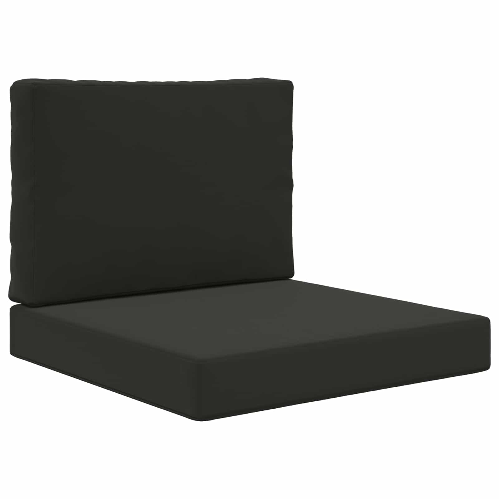 Μαξιλάρι Καναπέ Εξωτερικού Χώρου 2 pcs Μαύρο Πολυεστέρας - Pakobazaar