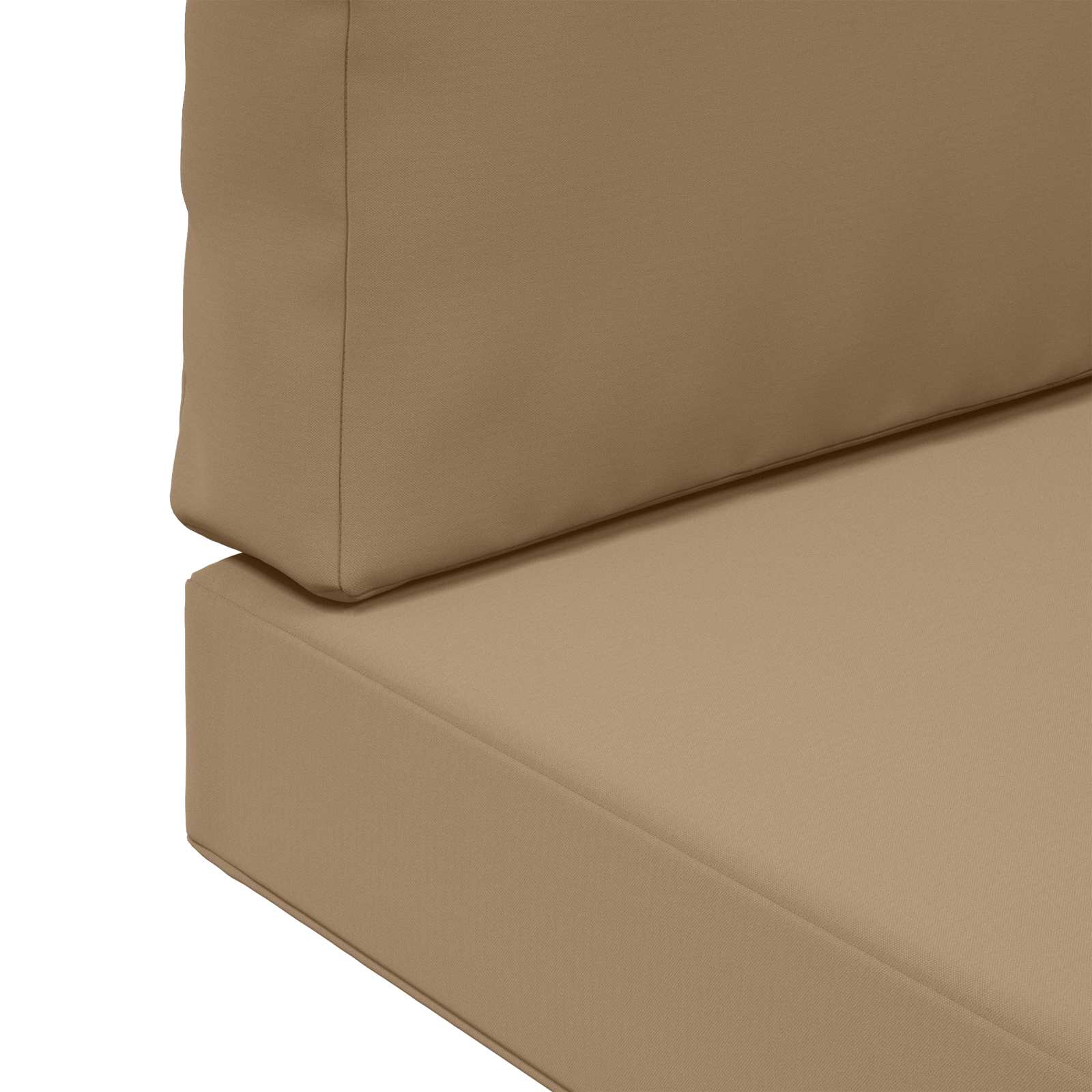 Μαξιλάρι Καναπέ Εξωτερικού Χώρου 2 pcs Taupe Πολυεστέρας - Pakobazaar