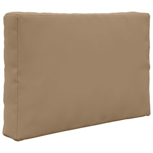 Μαξιλάρι Καναπέ Εξωτερικού Χώρου 2 pcs Taupe Πολυεστέρας - Pakobazaar