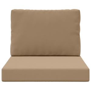 Μαξιλάρι Καναπέ Εξωτερικού Χώρου 2 pcs Taupe Πολυεστέρας - Pakobazaar