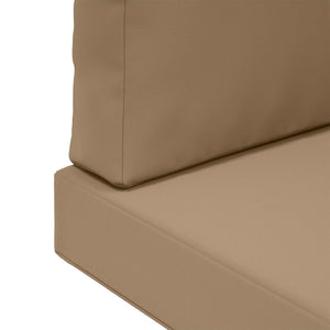 Μαξιλάρι Καναπέ Εξωτερικού Χώρου 3 pcs Taupe Πολυεστέρας - Pakobazaar