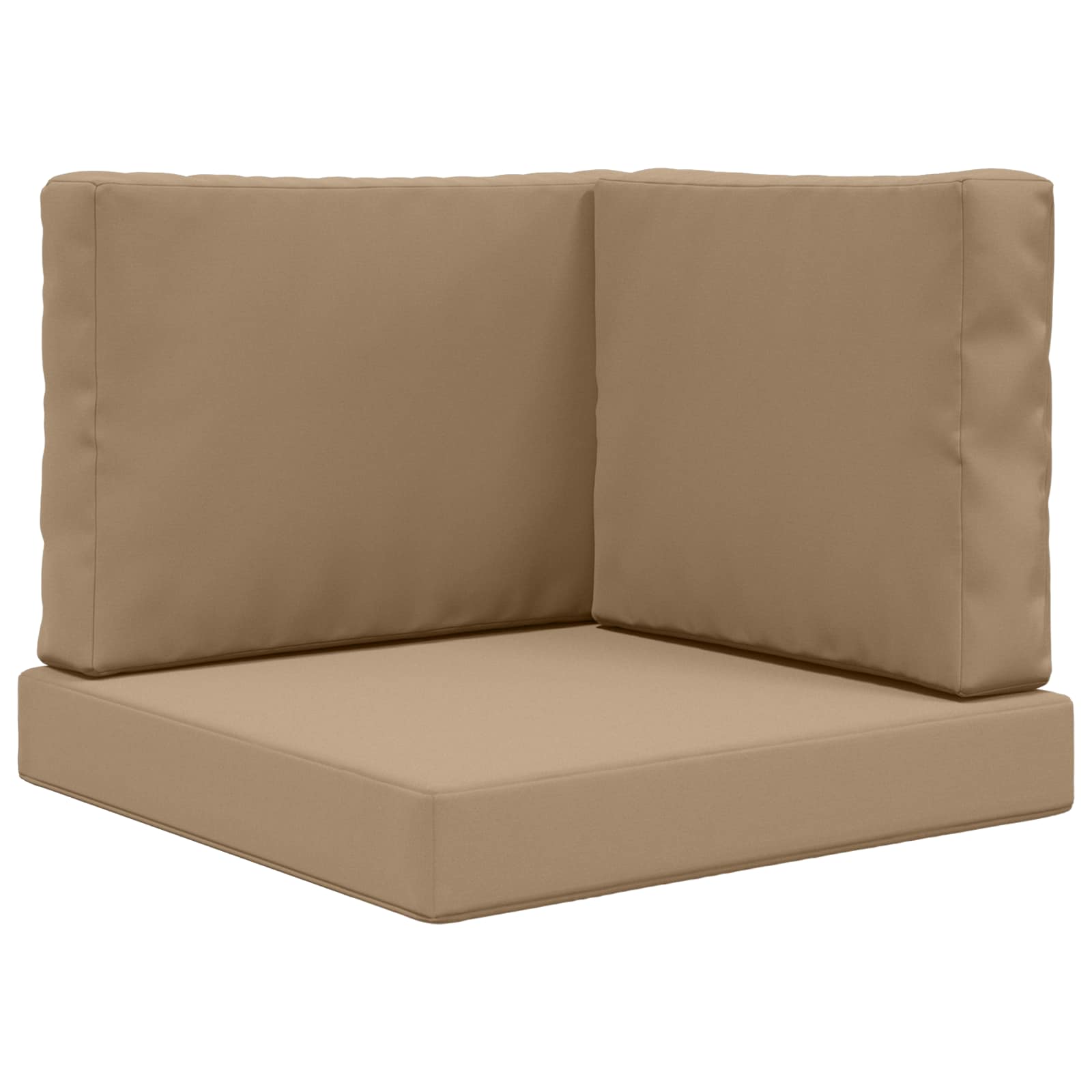 Μαξιλάρι Καναπέ Εξωτερικού Χώρου 3 pcs Taupe Πολυεστέρας - Pakobazaar