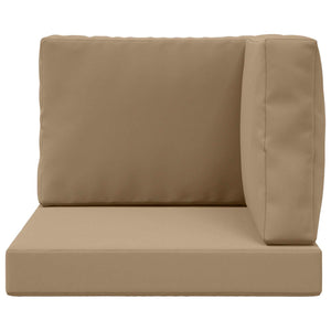 Μαξιλάρι Καναπέ Εξωτερικού Χώρου 3 pcs Taupe Πολυεστέρας - Pakobazaar