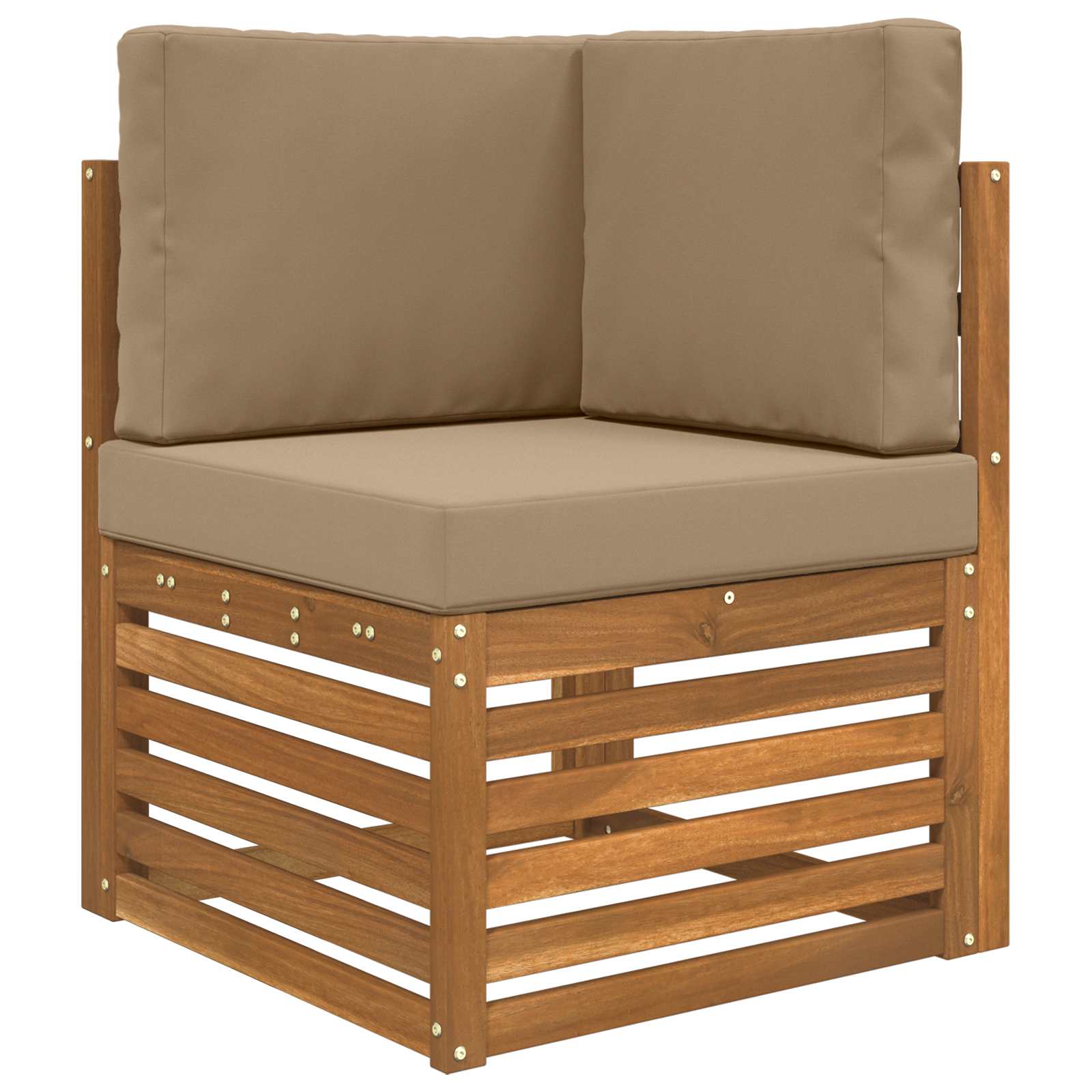 Μαξιλάρι Καναπέ Εξωτερικού Χώρου 3 pcs Taupe Πολυεστέρας - Pakobazaar