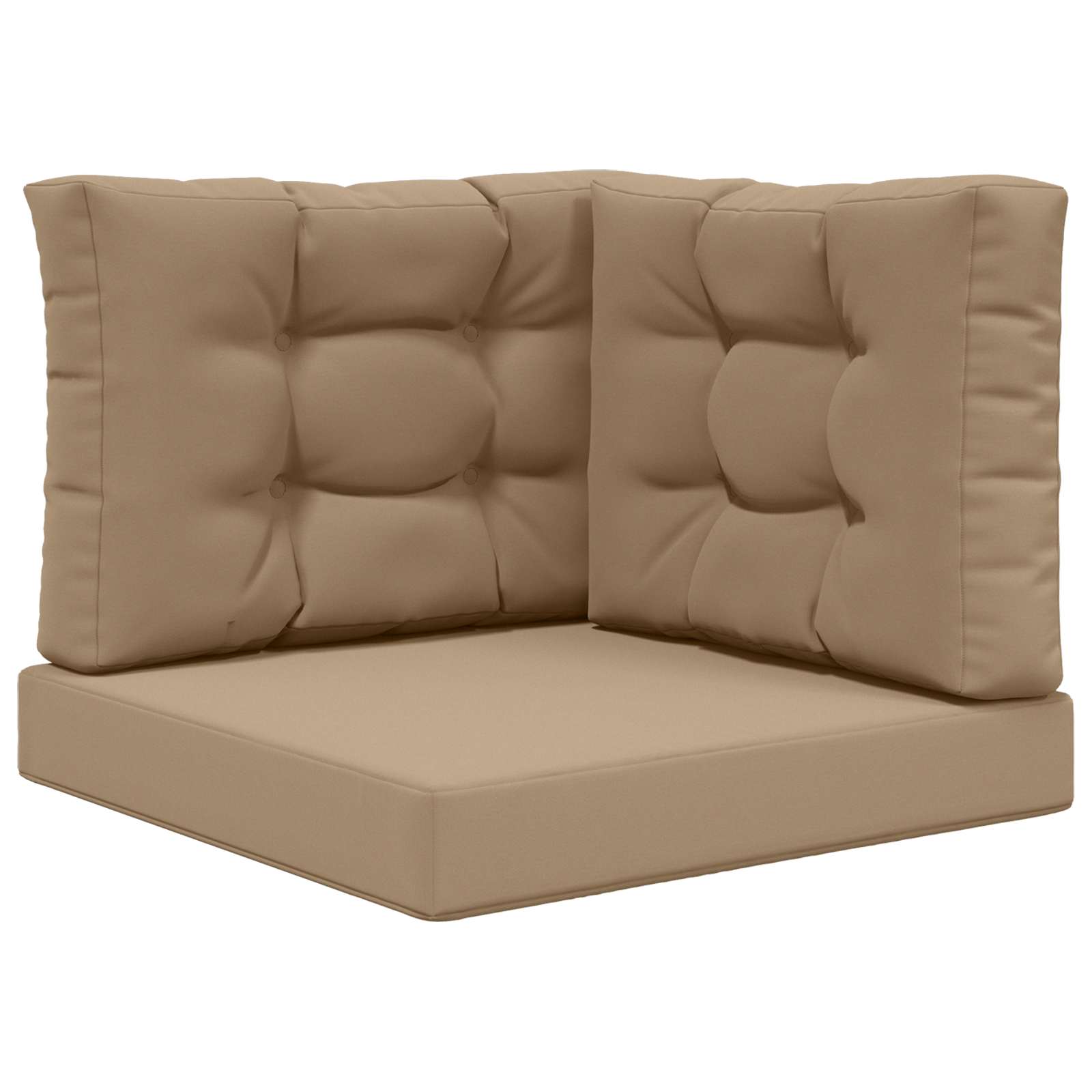 Μαξιλάρι Καναπέ Εξωτερικού Χώρου 3 pcs Taupe Πολυεστέρας - Pakobazaar