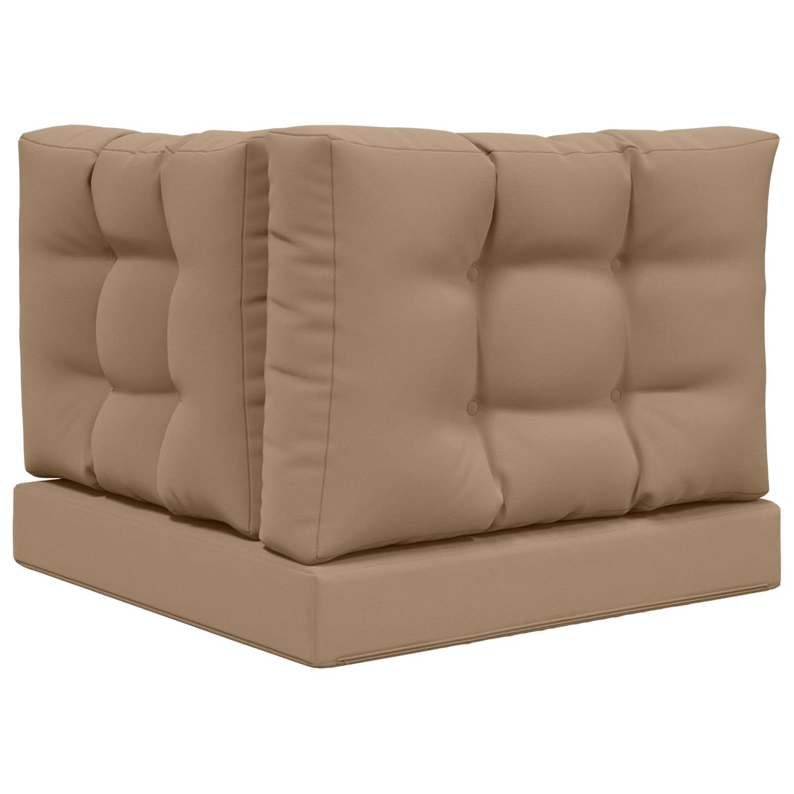 Μαξιλάρι Καναπέ Εξωτερικού Χώρου 3 pcs Taupe Πολυεστέρας - Pakobazaar