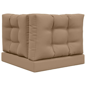 Μαξιλάρι Καναπέ Εξωτερικού Χώρου 3 pcs Taupe Πολυεστέρας - Pakobazaar